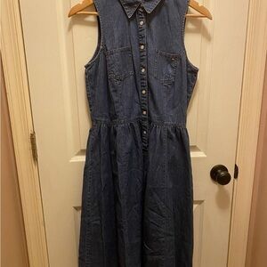 Tommy Hilfiger Denim Sleeveless Dress Size 8 GUC